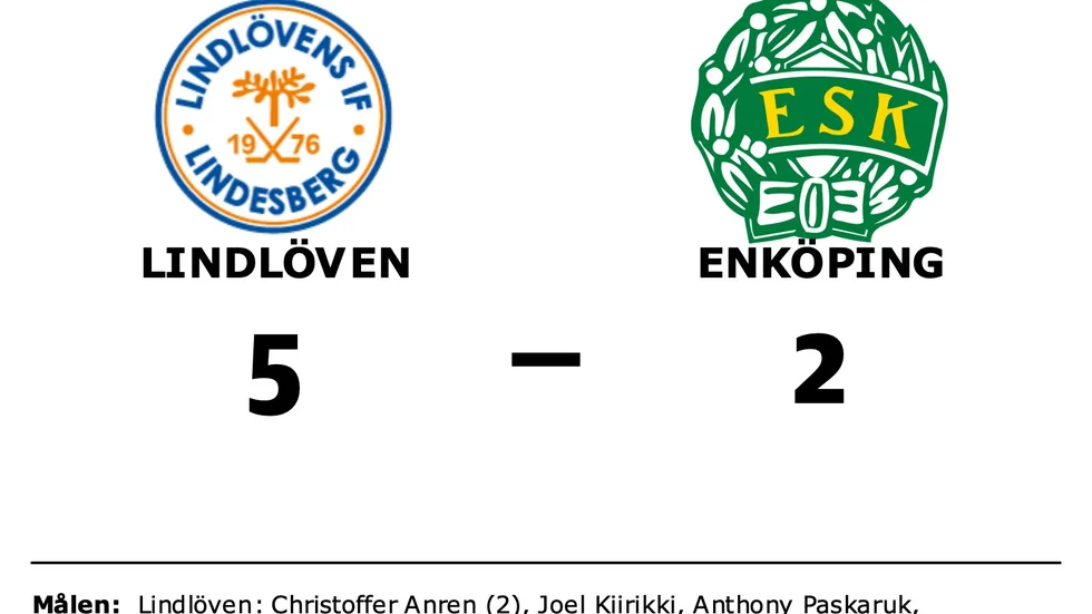 Lindlövens IF vann mot Enköpings SK