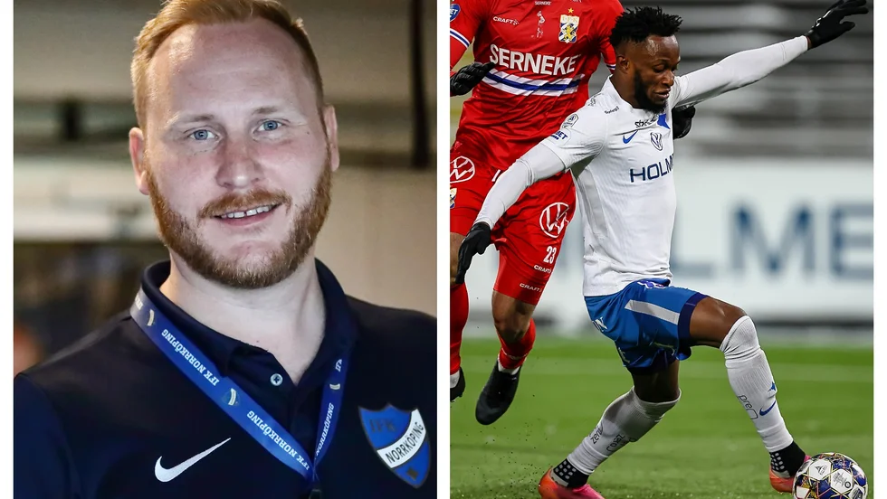 Sakarias Mårdh och IFK håller hårt i Samuel Adegbenro.