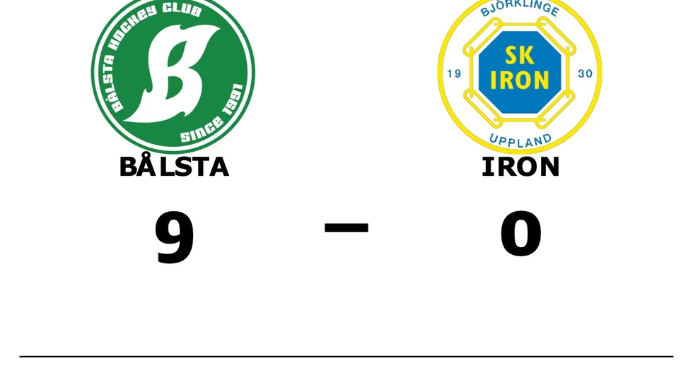 Bålsta HC vann mot SK Iron Hockey