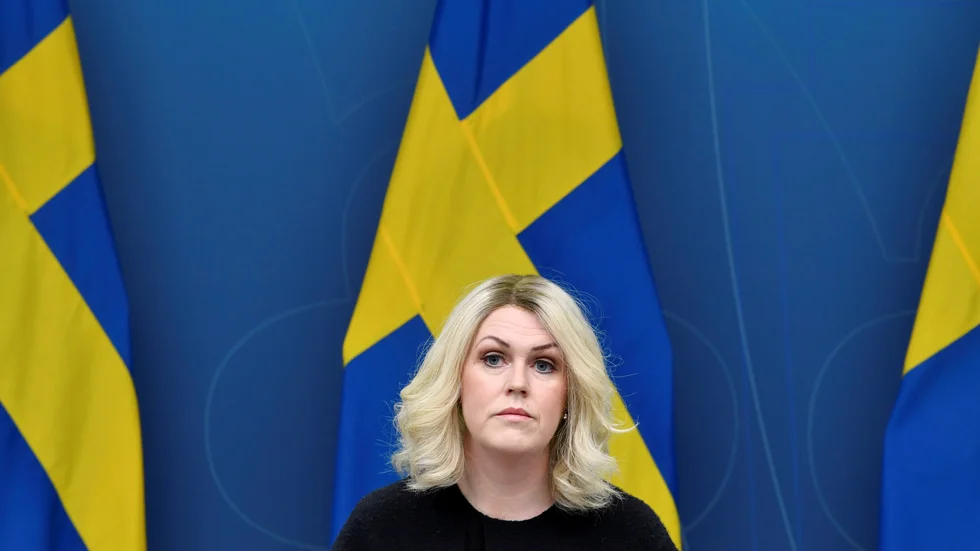 Socialminister Lena Hallengren (S) har fått utstå mycket kritik under pandemin. 