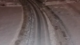 Så här såg de fina spåren på Dambroängen ut sent under söndagskvällen.