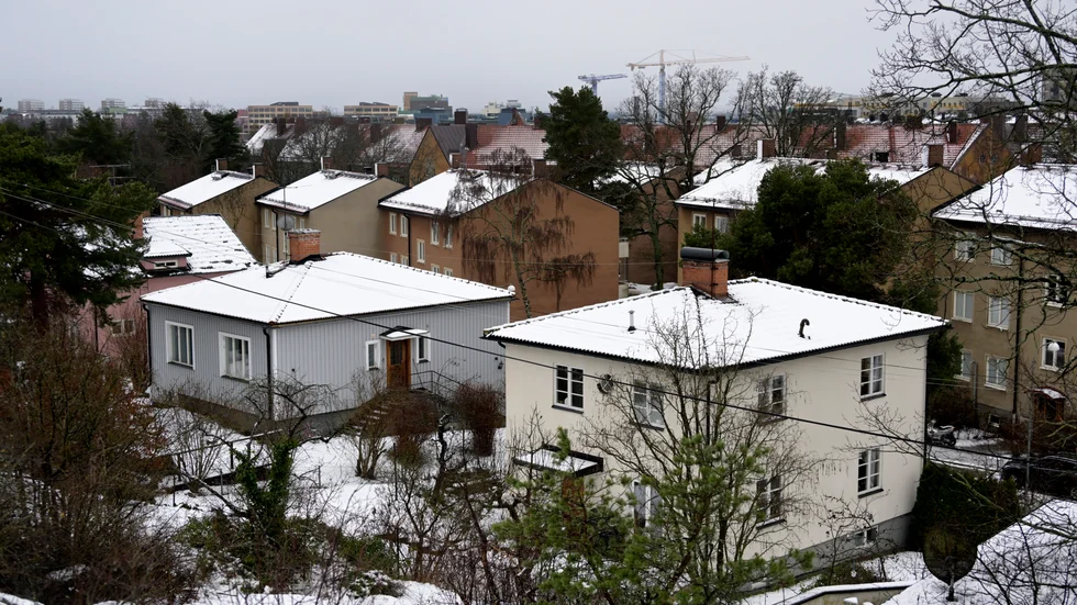 Villaområde i Solna. Arkivbild.