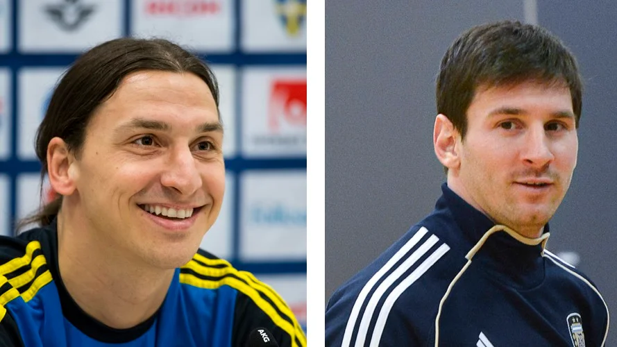 Zlatan och Messi möts igen efter Barcelona-tiden. Foto: Scanpix / Montage: Norran