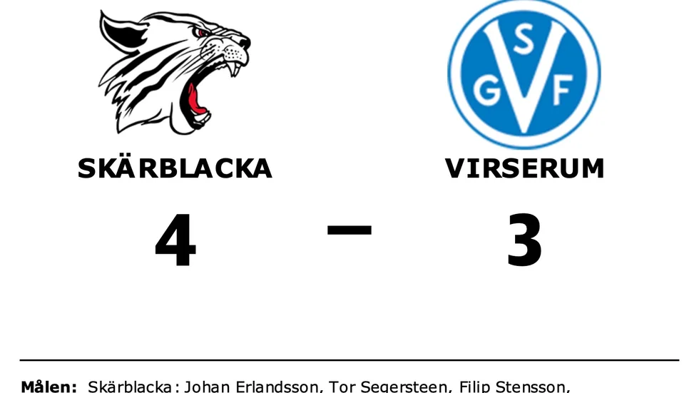 Skärblacka IF vann mot Virserums SGF