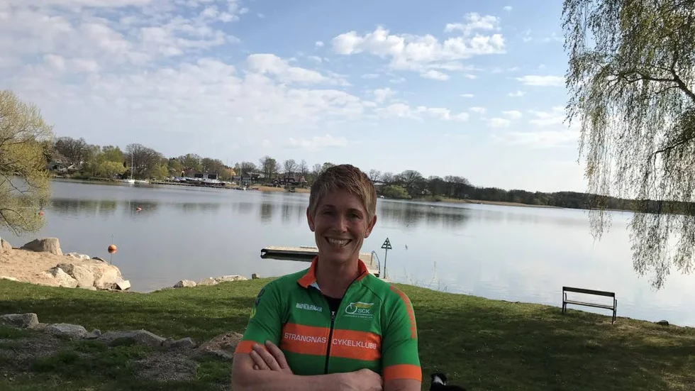 Mirella Ehrin, nytillträdd ordförande för Strängnäs cykelklubb som på lördagen arrangerar Strängnäsrundan.