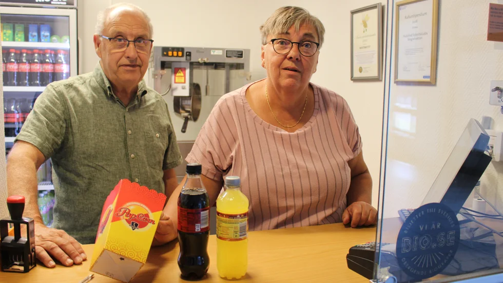 Jan Blixt och Ann-Marie Blixt är med och driver Rio Bio i Hultsfred. De är väldigt nöjda över sommarens goda tillströmning av publik till de olika filmerna.