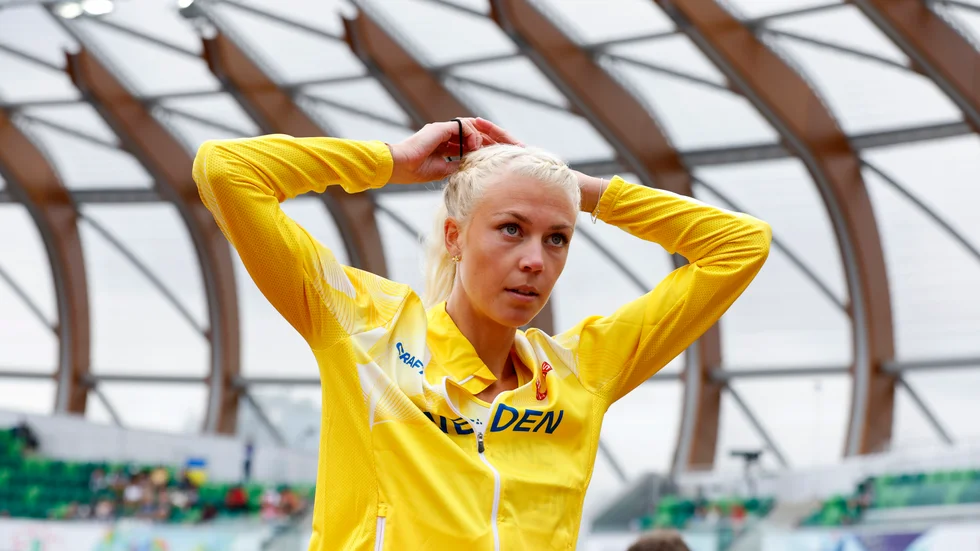 Maja Nilsson rev ut sig i höjdhoppskvalet i Eugene.