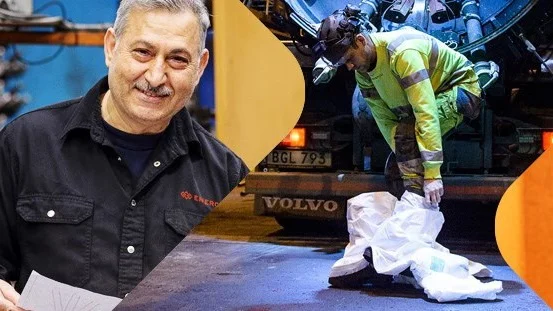 Ett kollage från Enercos verksamhet inom teknik- och underhållstjänster för industrin.