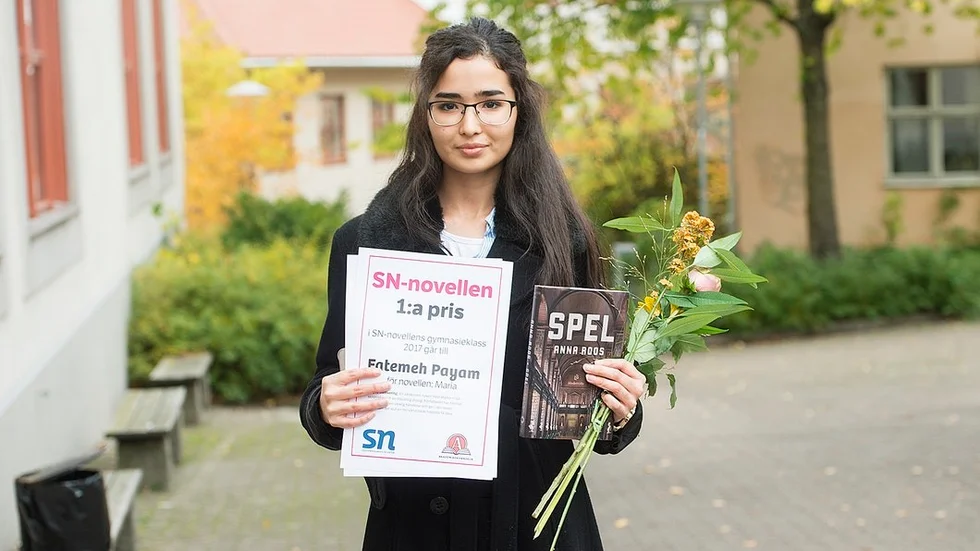 Fatemeh Payam vann SN-novellen för gymnasieelever med novellen "Maria".