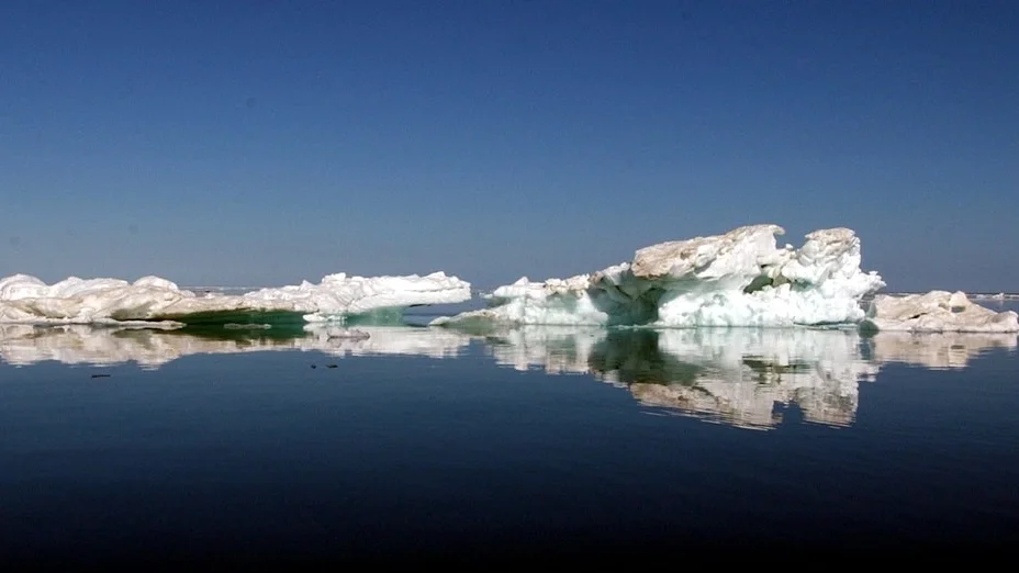 Det är självklart omöjligt för mänskligheten att stoppa alla klimatförändringar, skriver Lars Kamél. Bilden är från issmältning på Alaska. Foto: Laura Rauch/ AP.