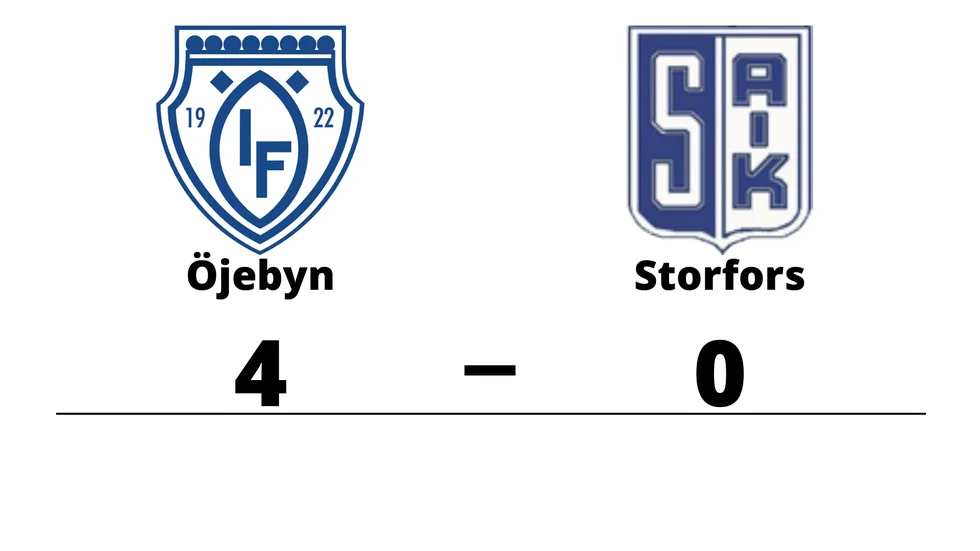 Öjeby IF vann mot Storfors AIK 2