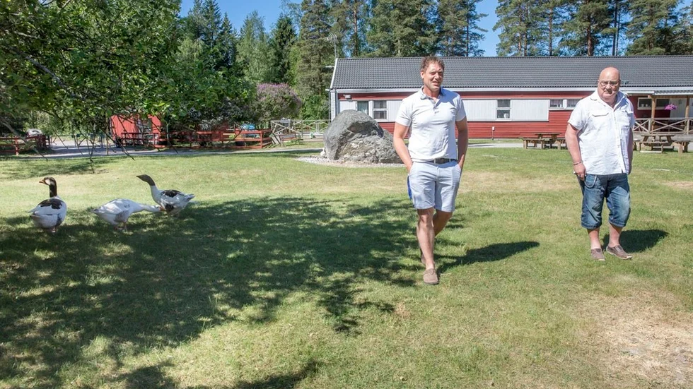 Änglagårdens verksamhetschef Tonni Rigo och Kjell Lönn, föreståndare.