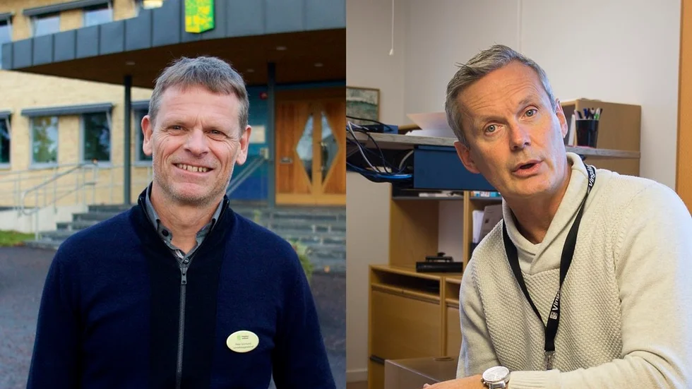 Peter Grönlund har inte längre förtroendet att vara kvar på sin chefspost. Kommunchef Ralf Hedin, till höger, vill hitta en annan tjänst åt Grönlund och samtidigt gå till botten med problemen kring uppdraget som samhällsbyggnadschef. Bilden är ett montage.