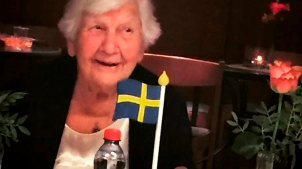 Karin Eriksson, Strängnäs, fyllde 100 år den 3 november.