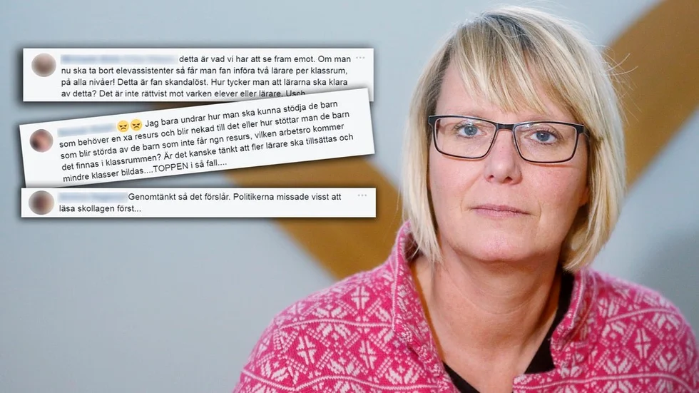 Cecilia Rahbek Nöhr, ordförande i Lärarförbundet i Eskilstuna, är en av alla som är kritiska till beslutet om att förändra tilläggsbeloppet som skolor kan söka för elever som är i behov av särskilt stöd.