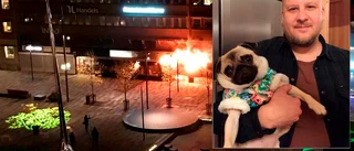 Petri Meldo filmade den dramatiska branden i Eskilstuna
