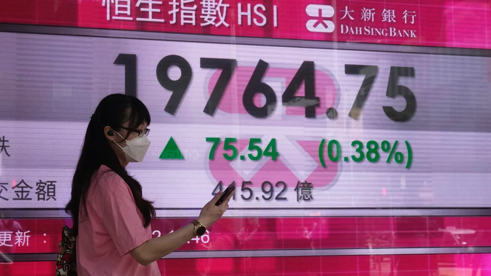 Hongkongbörsen inledde handelsdagen med ett glädjeskutt. Arkivbild.