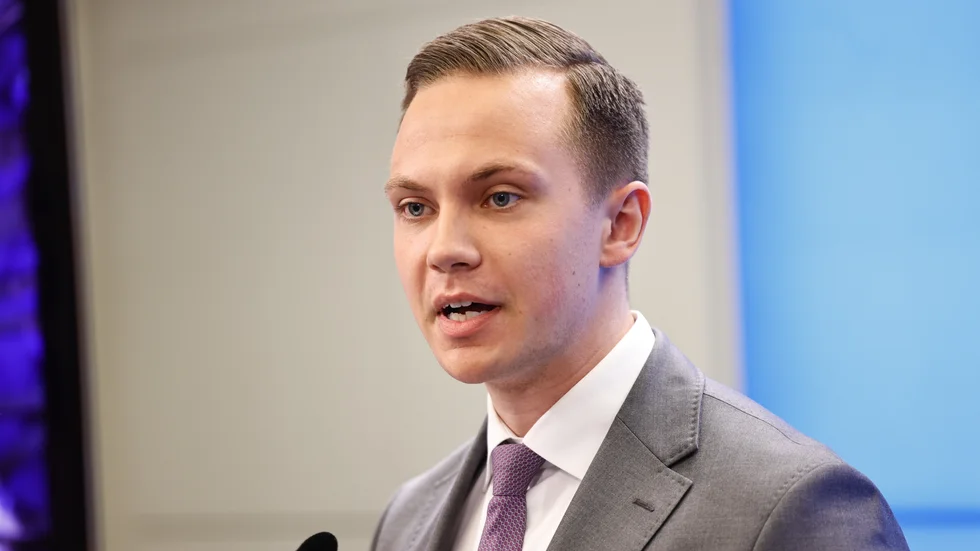 Sverigedemokraternas rättspolitisk talesperson Tobias Andersson. Arkivbild.