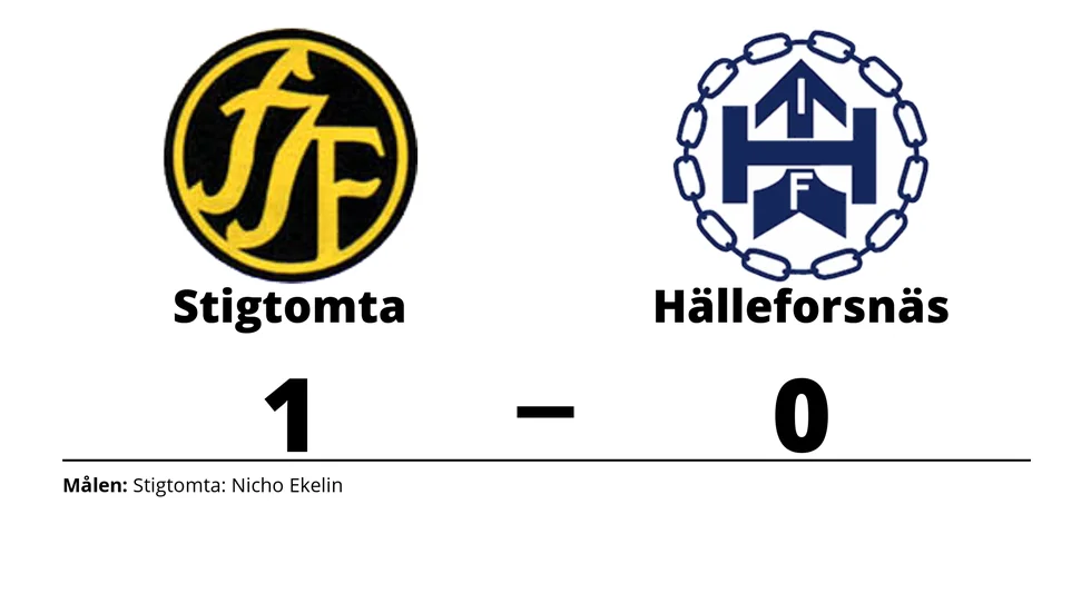 Stigtomta IF vann mot Hälleforsnäs IF