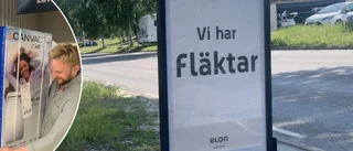Värmen har fått skellefteborna att rusa till butikerna - storförsäljning av fläktar