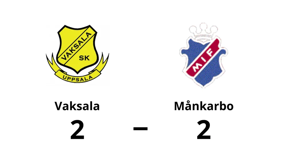 Vaksala SK spelade lika mot Månkarbo IF