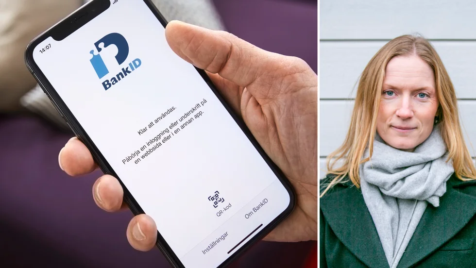 Om vården, exempelvis vaccinbokningen, ringer upp dig kommer du inte ombes använda bank-id, klargör Christine Senter.