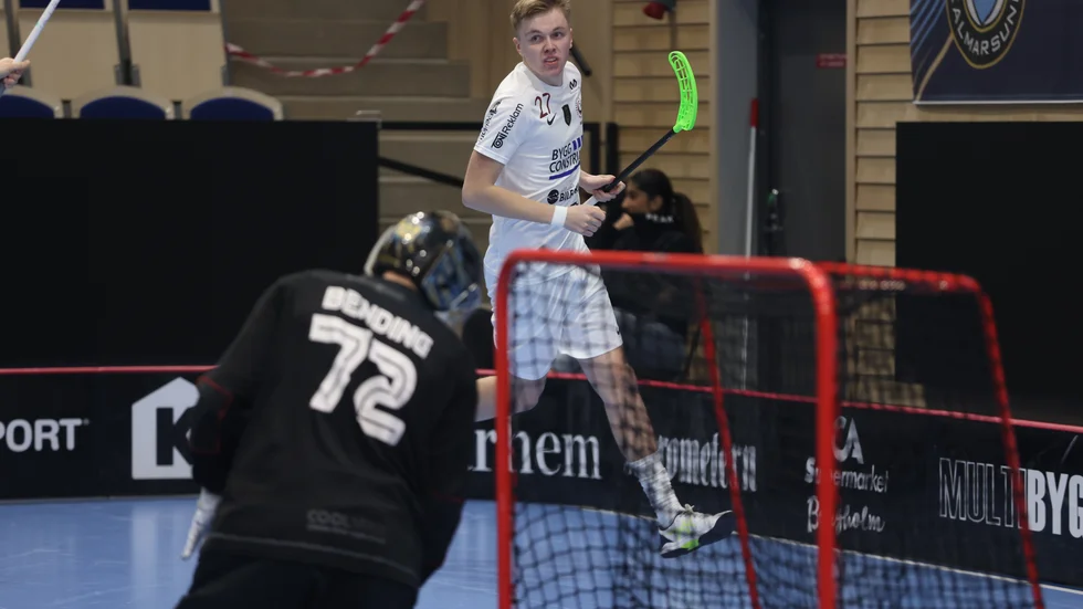 Liam Åström har precis avgjort i förlängningen av seriefinalen borta mot Kalmarsund.