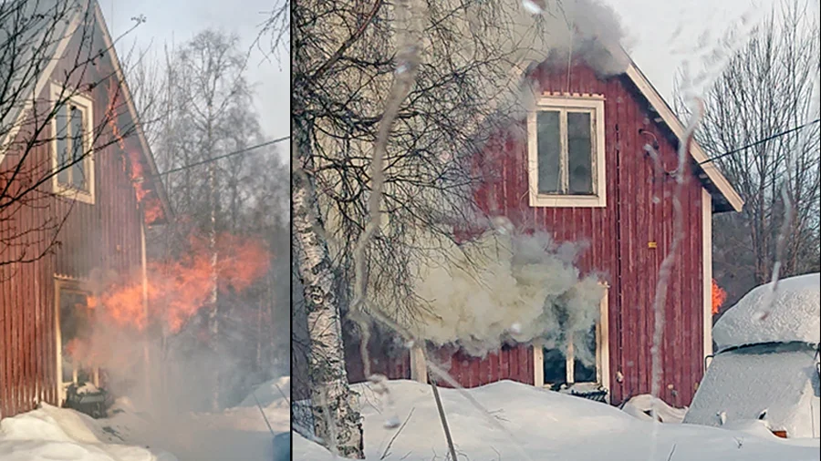 Huset uppges ha varit obebott. Eftersom det inte finns någon självklar anledning till branden har polisen rubricerat den som misstänkt mordbrand.