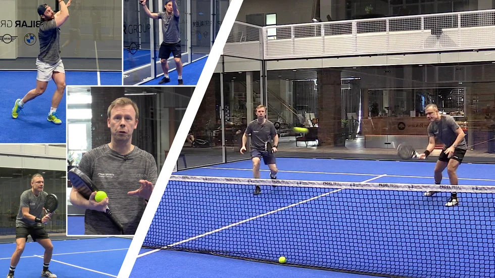 Padelskolan går igenom positionering.