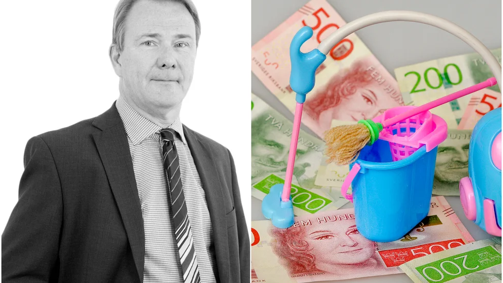 Advokat Per Sandell på Heilborns advokatbyrå var likvidator för det skuldsatta städföretaget.