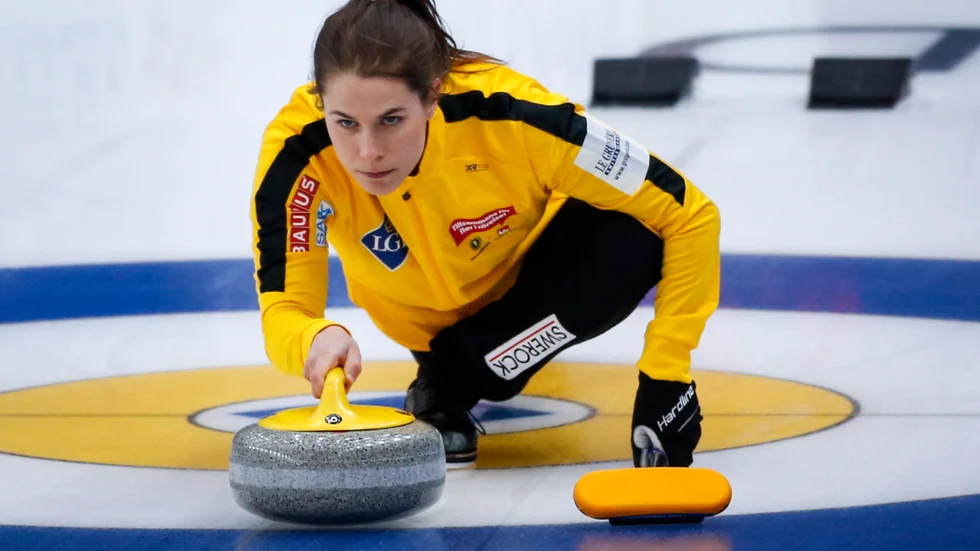 Sveriges skipper Anna Hasselborg i matchen mot Tyskland.