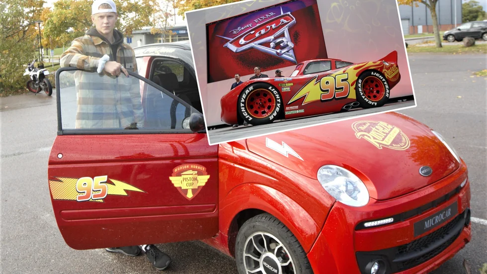 Det är tydligt var Leon fått inspiration och bilen drar till sig en del blickar. 