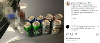 Polis JO-anmäls för utpekande spritflaska