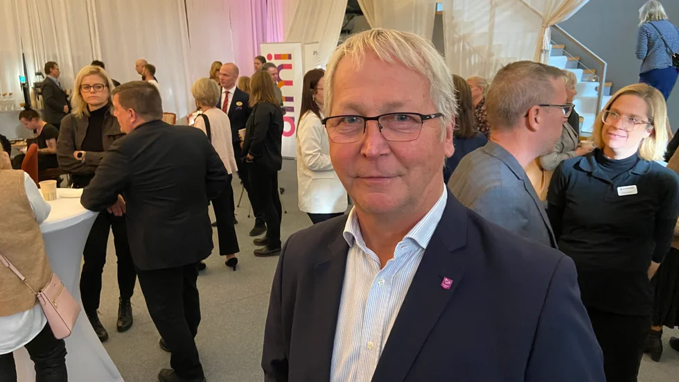 Mikael Larsson, näringslivschef Flens kommun, lyfte fram KomTek och Ung Företagsamhet. 