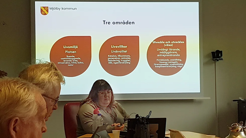 Mjölbys Vision 2045 håller på att växa fram. Den kommer att få tre fokus: Livsmiljö, livskvalitet och utveckling. Men även om 24 år vill Mjölbybon vara "Världsvan och hemkär".