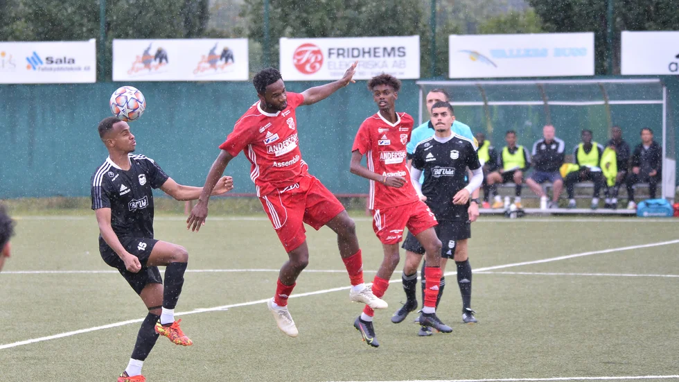 Ukash Mohamed i Fanna BK slet på bra och visade bra karaktär matchen igenom.