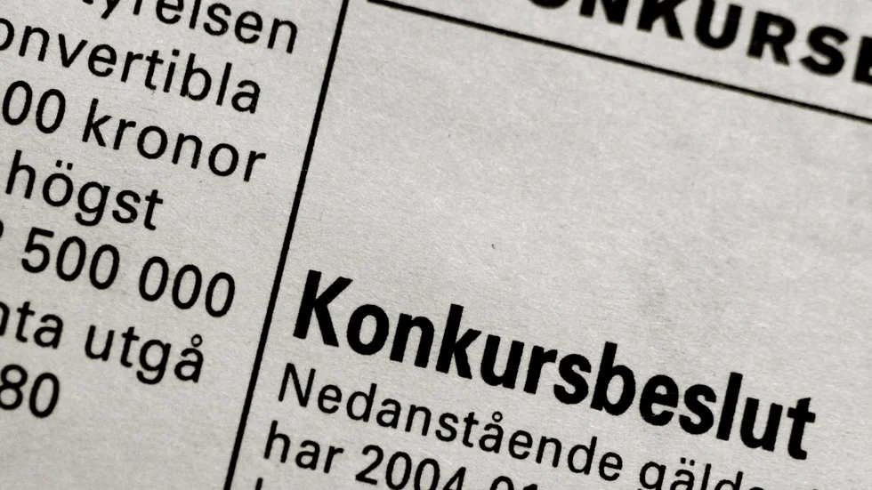 Konkurserna ökade i flera utsatta branscher i juli. Arkivbild.
