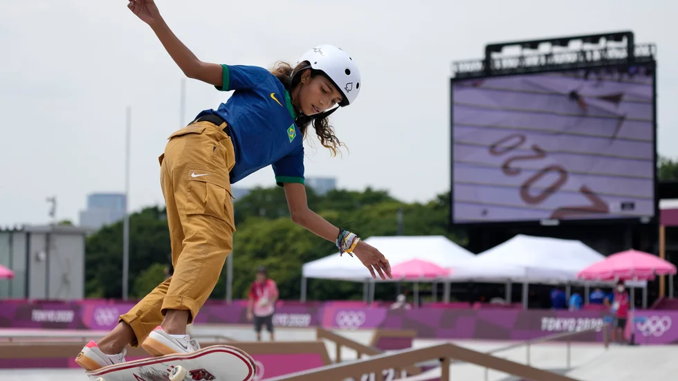 13-råga Rayssa Leal åkte hem med ett OS-silver till Brasilien i måndags.