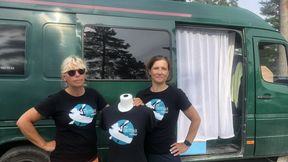 Li Grebäck och Rebecca Lagh försöker samtidigt samla in pengar för att inte förlora lokalen till kvinnojouren Trots, som ska säljas till hösten. 