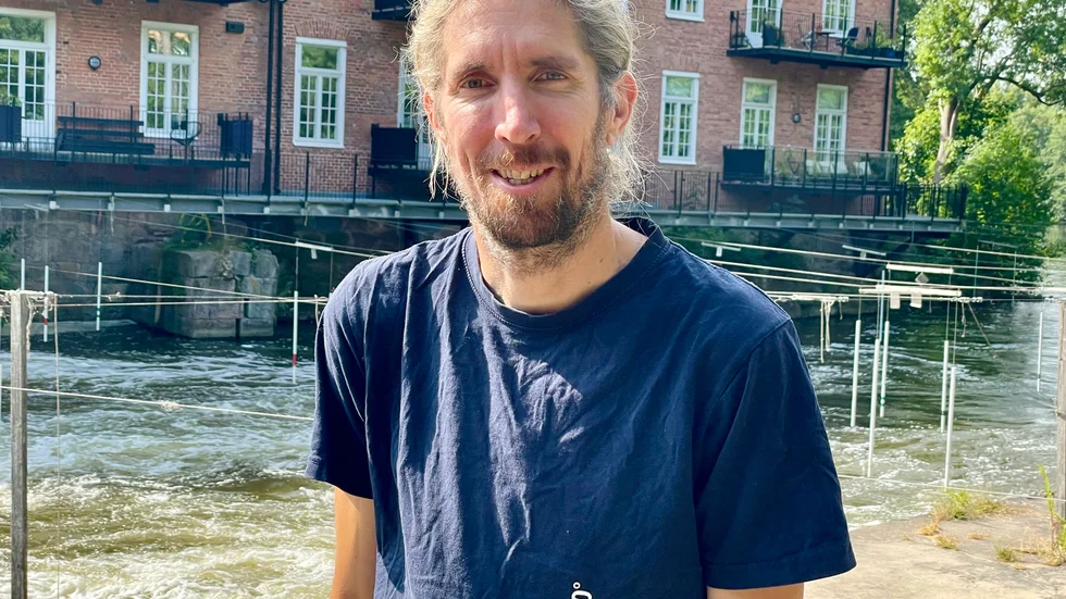 Marcus Göthberg vid den sannolikt minsta hemmaforsen av de 24 som ska göra upp om OS-medaljerna i koanotslalomens K1-disciplin med start tidigt på onsdagsmorgonen.