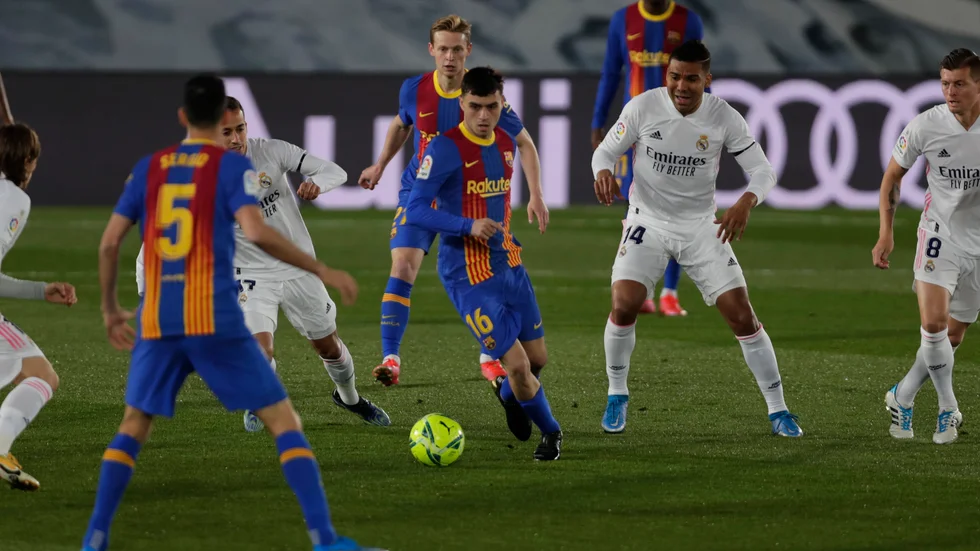 Barcelona och Real Madrid står fortfarande fast vid Super League. Arkivbild.