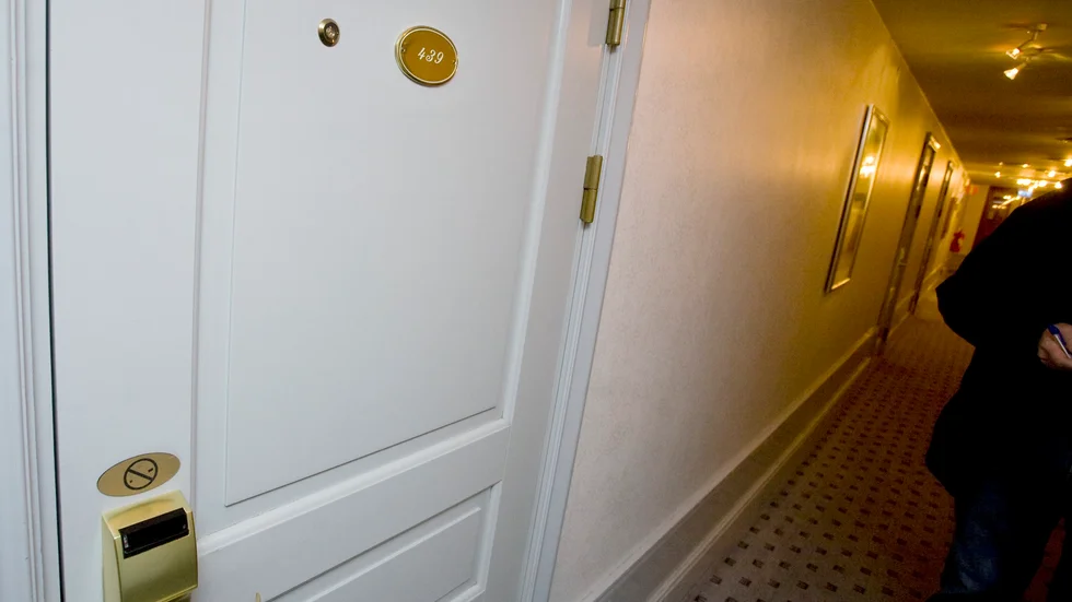 Spökrummet på Stadshotellet. 