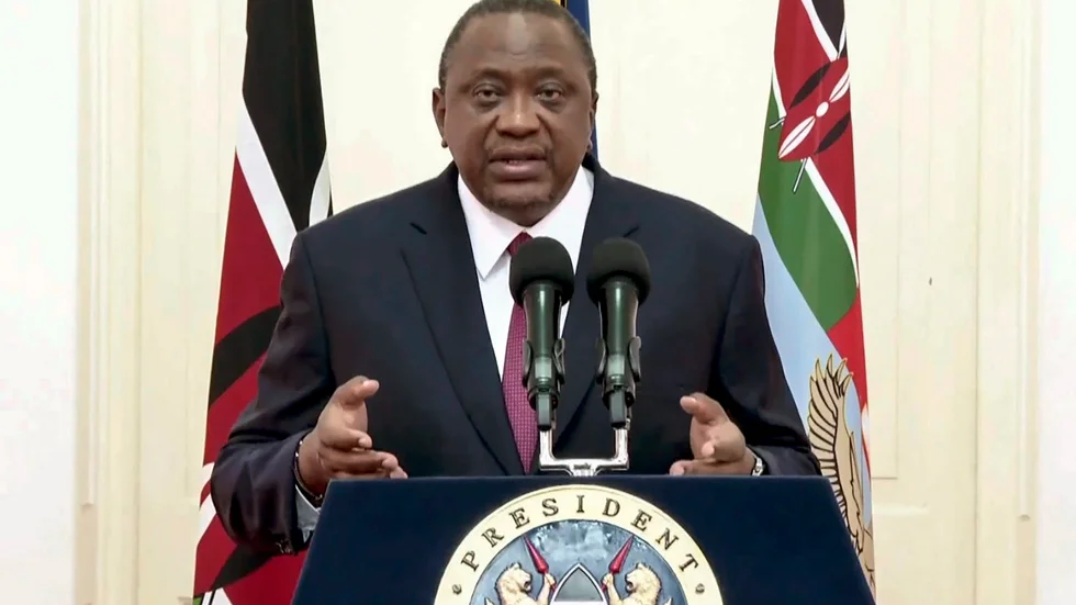 Kenyas president Uhuru Kenyatta i samband med att han talade inför FN:s generalförsamling i september. På torsdag besöker han USA:s president Joe Biden i Vita huset. Arkivbild.
