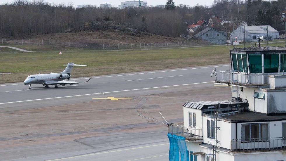 Bromma flygplats, Stockholm. Arkivbild