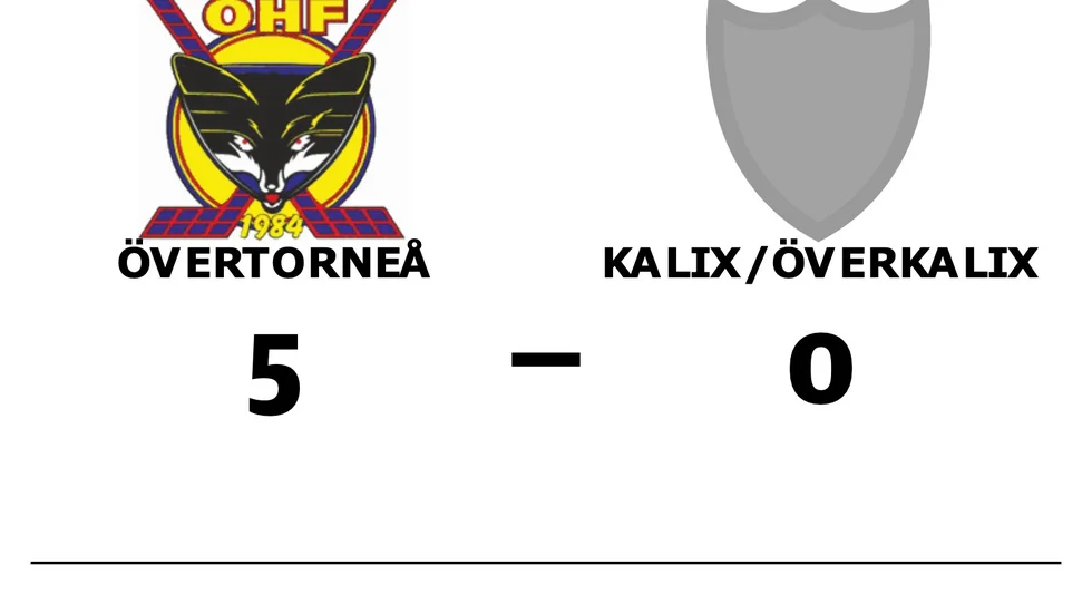 Övertorneå HF vann mot Kalix/Överkalix