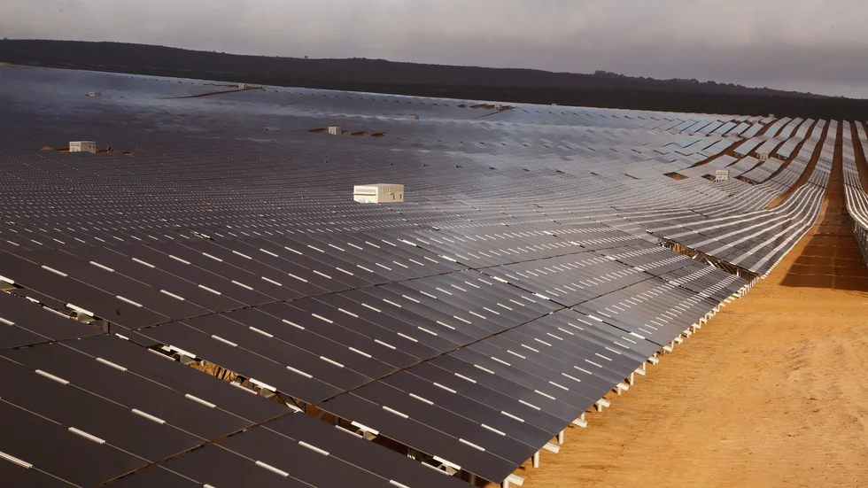 Miljontals solceller ska sättas upp i Sahelområdet i Afrika. På bilden syns solceller på annan plats. Arkivbild.