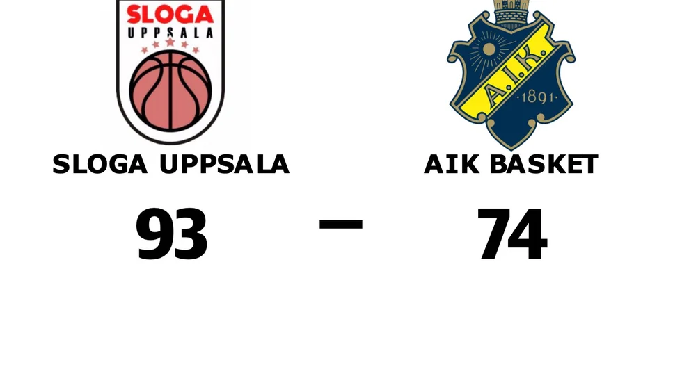 Sloga Uppsala vann mot AIK Basket B