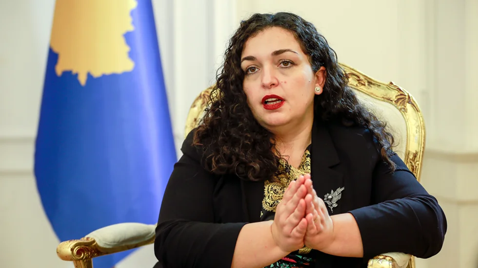 Vjosa Osmani hoppas bli ny president i Kosovo. Arkivbild.