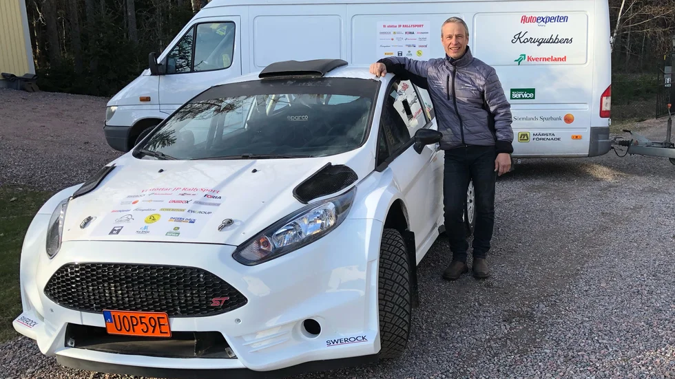 Janne Pettersson vann i Enköping med sin fyrhjulsdrivna Ford Fiesta.