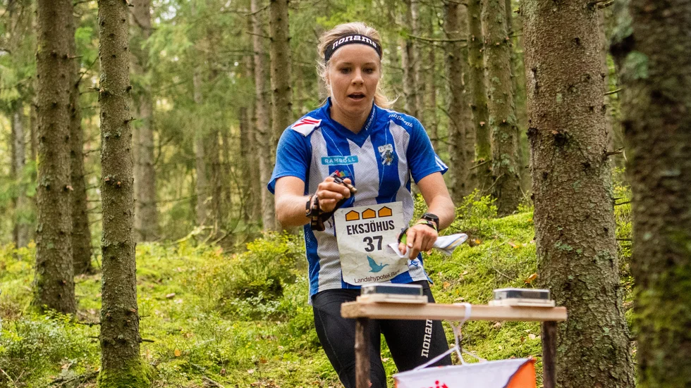 Landslagsorienteraren Sara Hagström är på plats i Västervik för att tävla.
